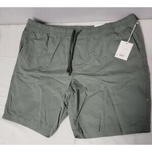Free Assembly Men's Pull-On Shorts Elastic Waist Drawstring Green S